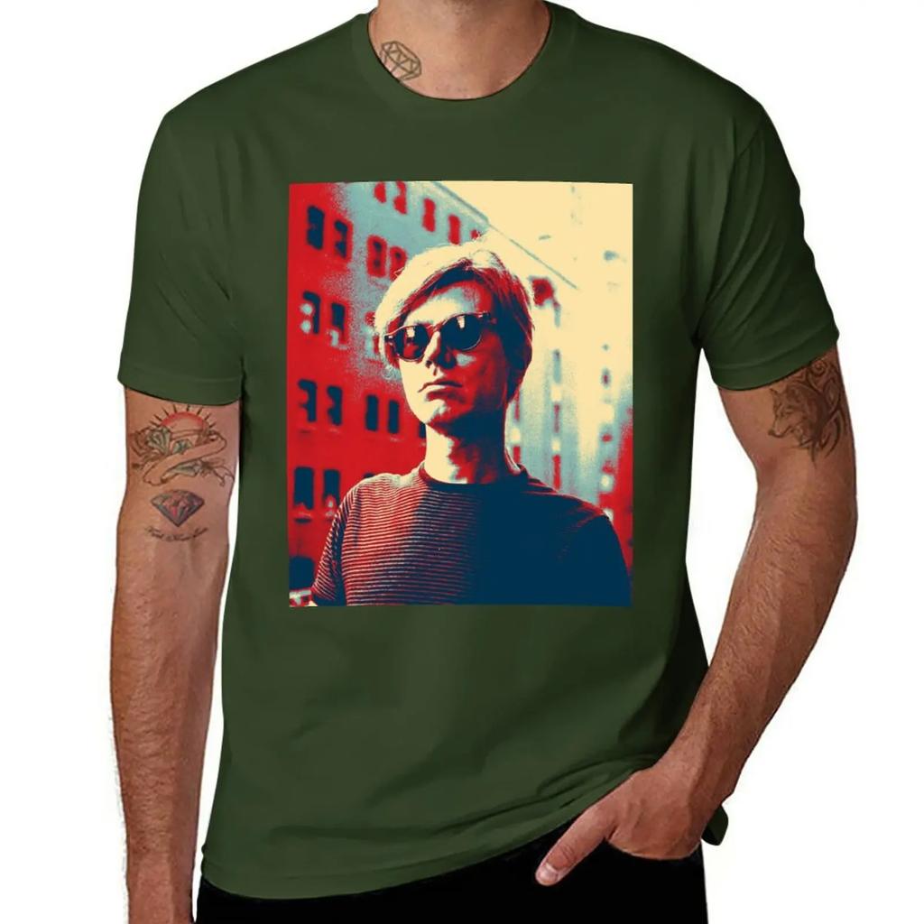 Popart Andy Warhol T-Shirt Summer Clothes Customizeds Tees Cute Tops Short Sleeve Tee Men