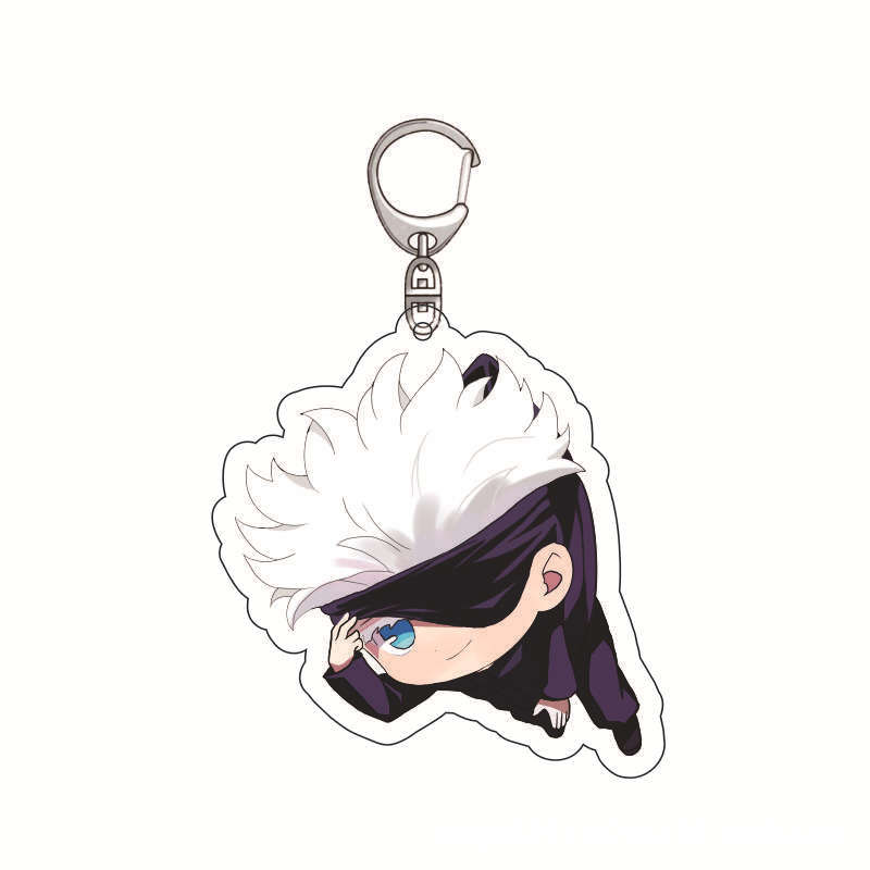 Kaisen Jujutsu Anime Acrylic Keychain Double Sided Pendant Gojo Satoru Fushiguro Megumi Cosplay Convention Accessory