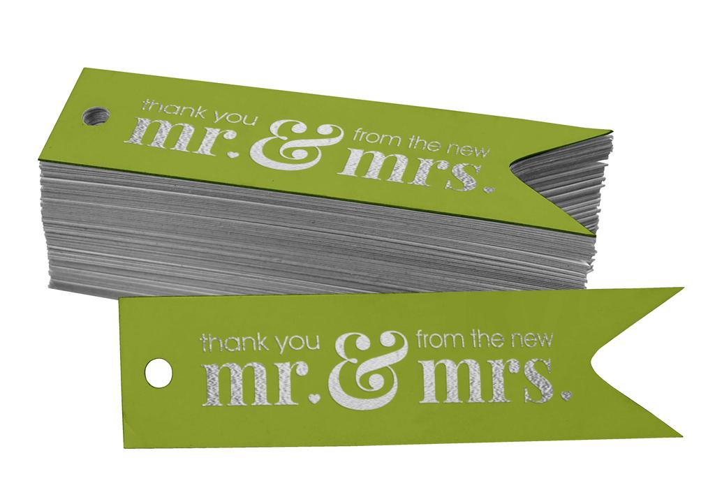 Inkdotpot Pack Of 100 Thank You From The New Wedding Favor Paper Tags Craft Real Gold Foil Hang