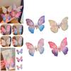 Mixed Material Butterfly Hair Clip Duckbill Clip Style Beautiful And Natural Hair Decoration For Girls