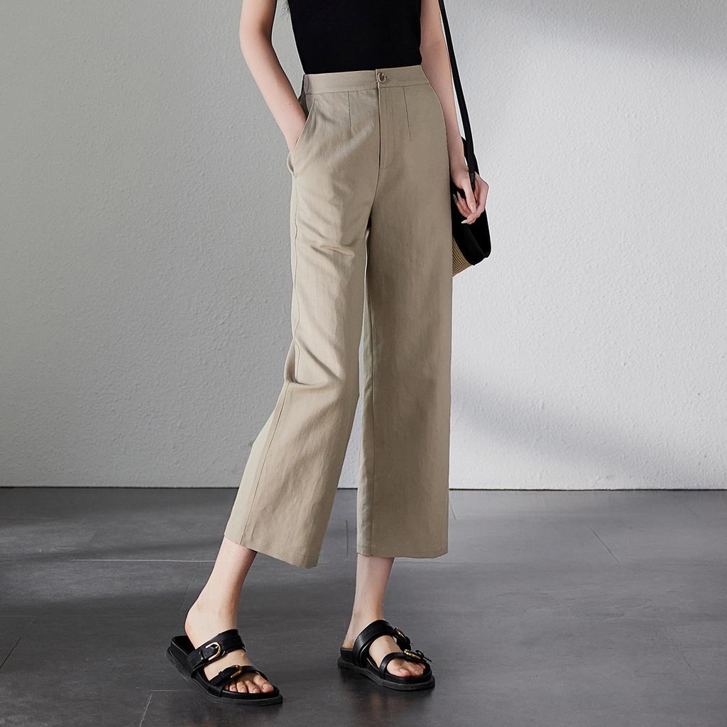 Cotton and Linen Breathable Casual Pants for Women In Summer 2025, Thin, Loose, Slimming and Wide Leg Pants