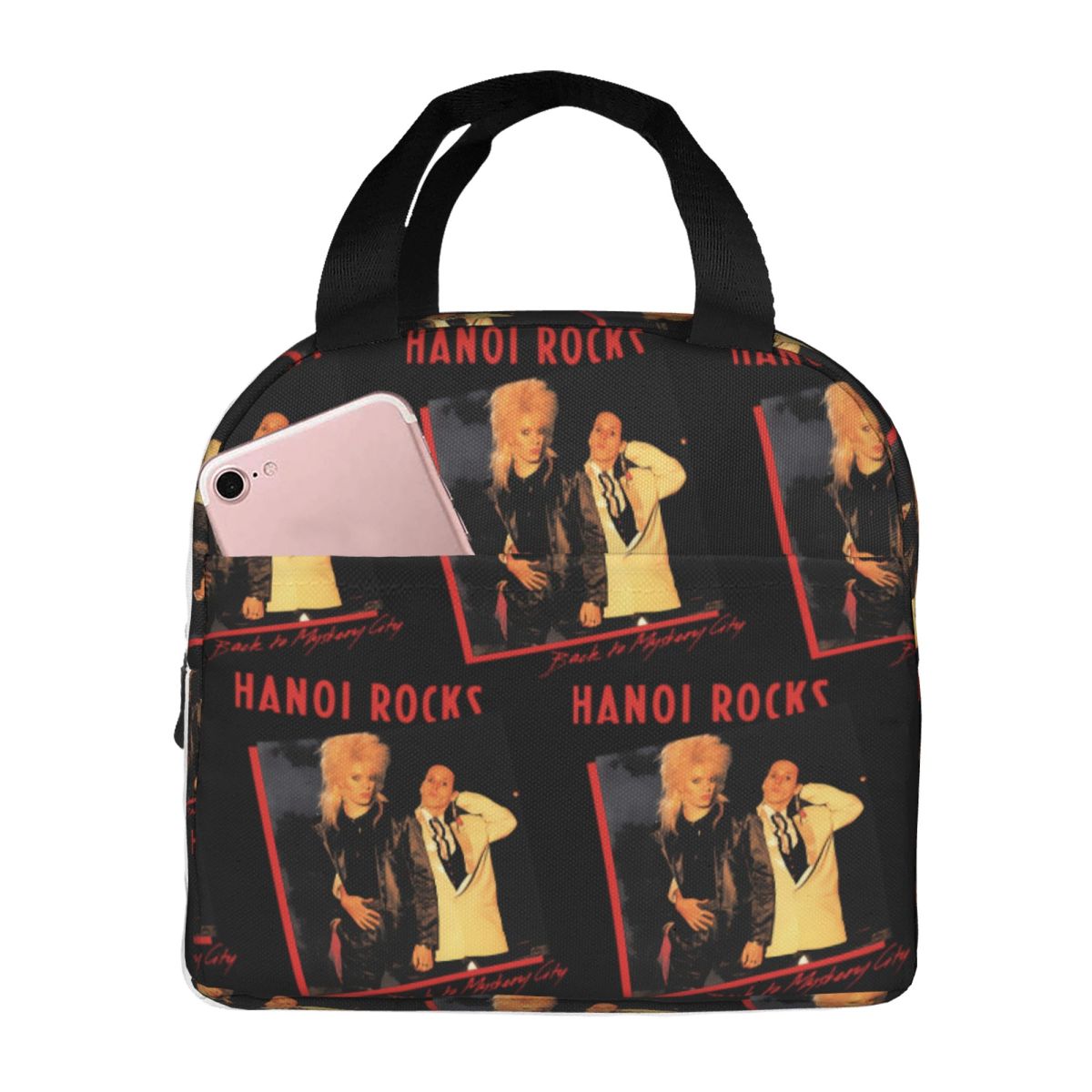 Hanoi Rocks Insulated Lunch Bag for Women Office Cooler Thermal Food Box Tote Portable Lunch Boxes Container One Size
