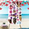 Miley Stewart Print Beach Towel, Large Soft Quick Dry Towel for Beach Camping Swimming