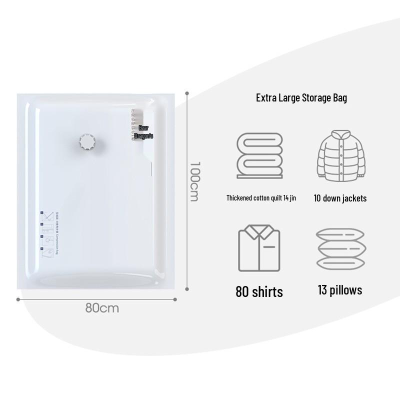 Vakuum-Kompressions-Aufbewahrungsbeutel für Steppdecken, Kleidung und Daunenjacken