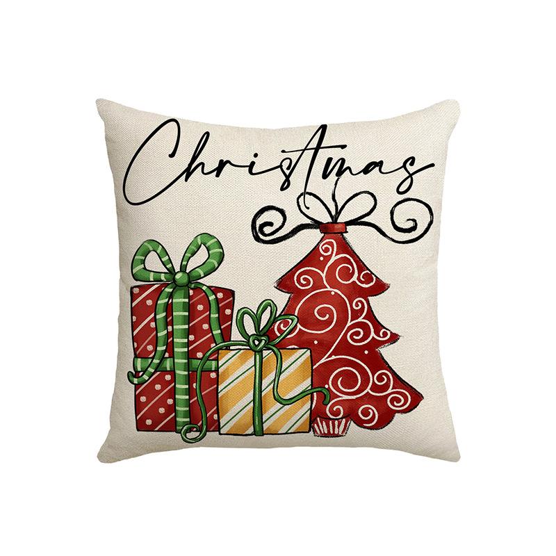 New Autumn Printed Pillow Cover Linen Printed Letters Home Living Room Sofa Cushion Pillow Cover