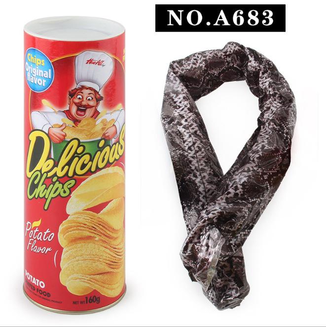 Bouncing Snake in Potato Chip Can - Prank Toy and Party Gift