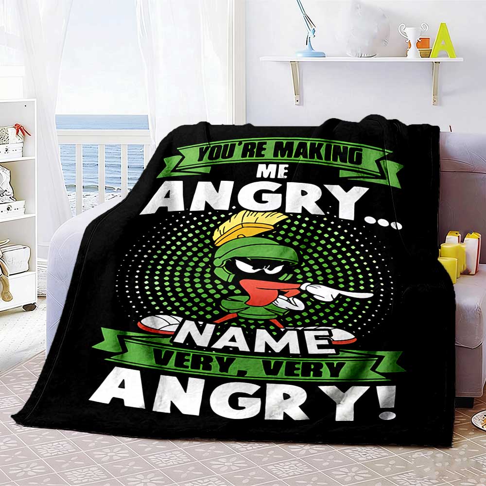 Warner (34) Customize Your Name Blanket Cozy Personalized Blanket Soft & Cozy Great for Bedding Picnics Nap Living Room Four Seasons Multipurpose