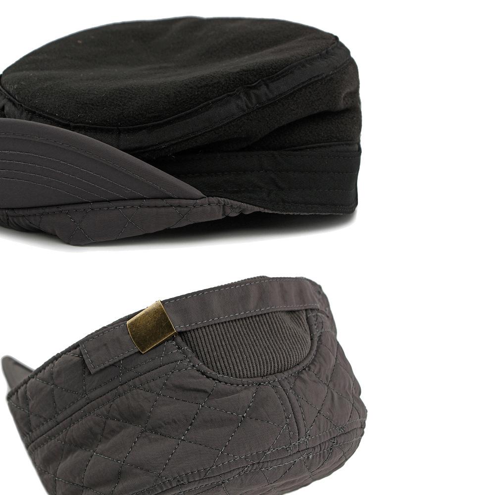 Herren Schiebermütze Herbst Winter Samt Dick Warm Baumwollmütze Vollständige Versiegelung Mütze Outdoor Sonnenschutzmütze