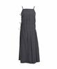 Bimuet Pleated Wrap Detail Long Dress Wool Grey