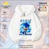 Sonic the Hedgehog Fleece-Lined Kids Hoodie - Trendy Spring/Autumn Jacket for Boys & Girls