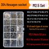 304 Stainless Steel Hex Head Screw Nut Set M2-M20