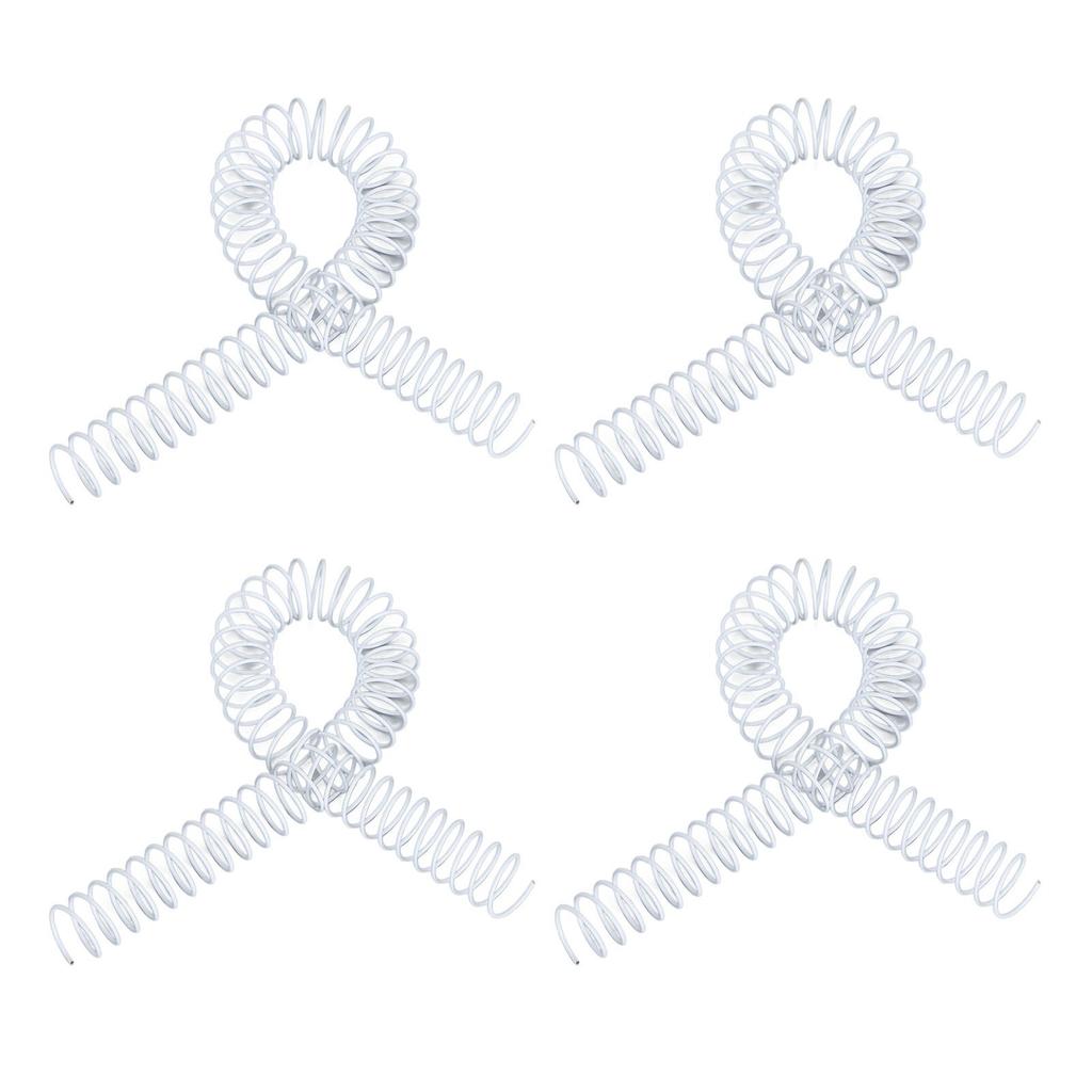 100PCS Spiral Binding Spines 48 Loops 4:1 Pitch Single Wire A4 Paper Binding Coils 16mm Diameter 140 Sheets Capacity