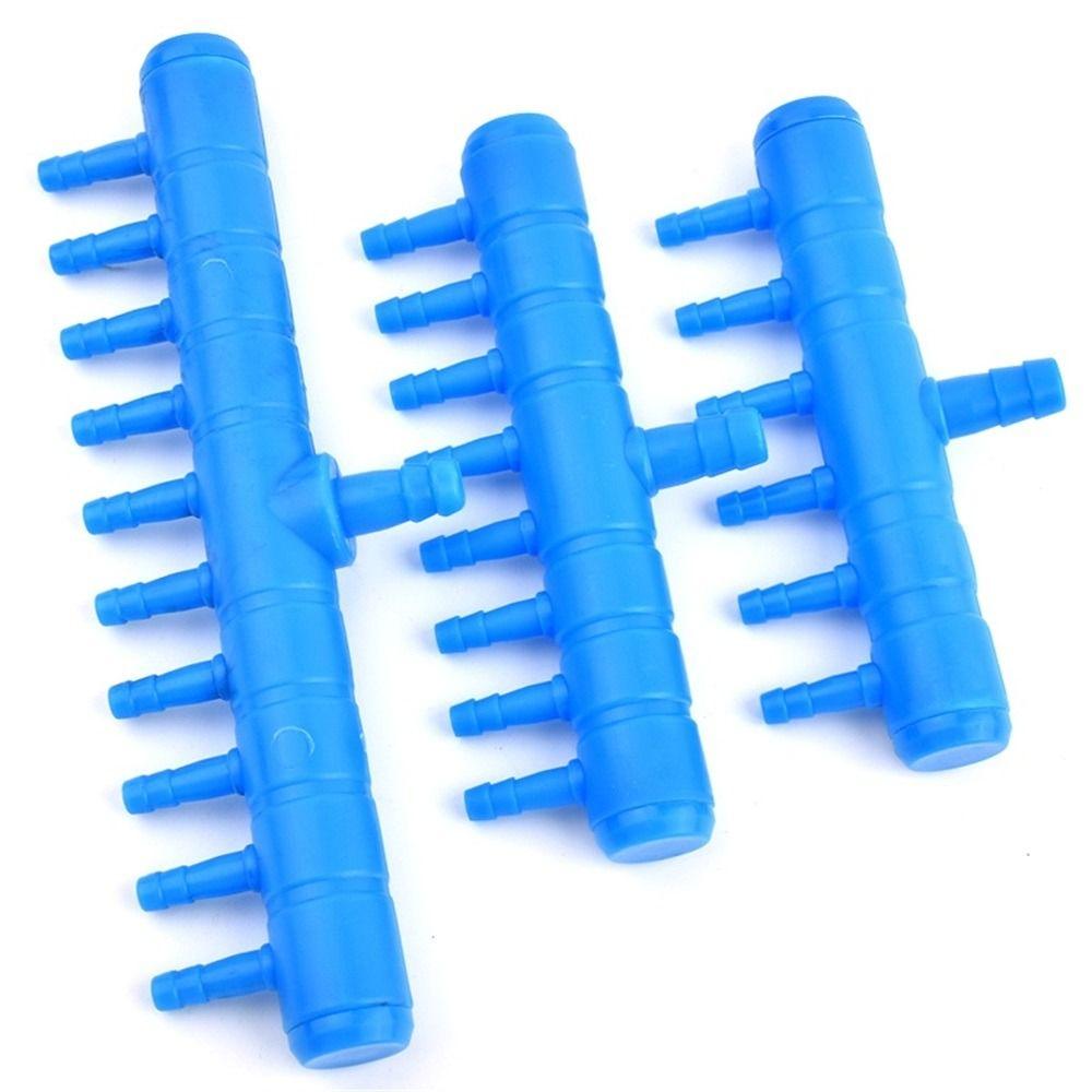 10Pcs 2-12 Ways Air Flow Distributor Fish Tank Hose Joint  for Fish Tank Air Pump Oxygenation