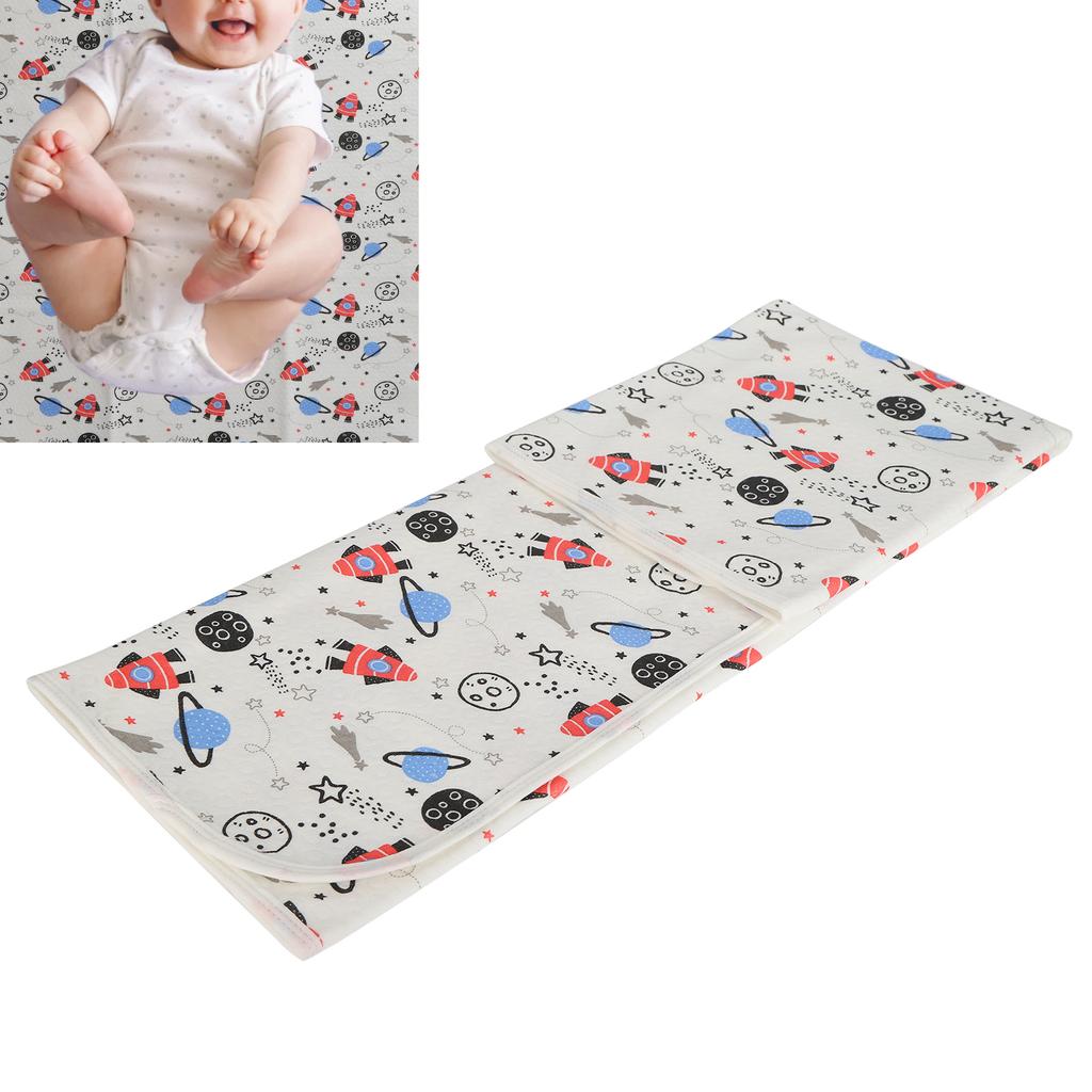 Waterproof Changing Pad Liner Washable Breathable Cotton Diaper Changing Pad 80 0cm
