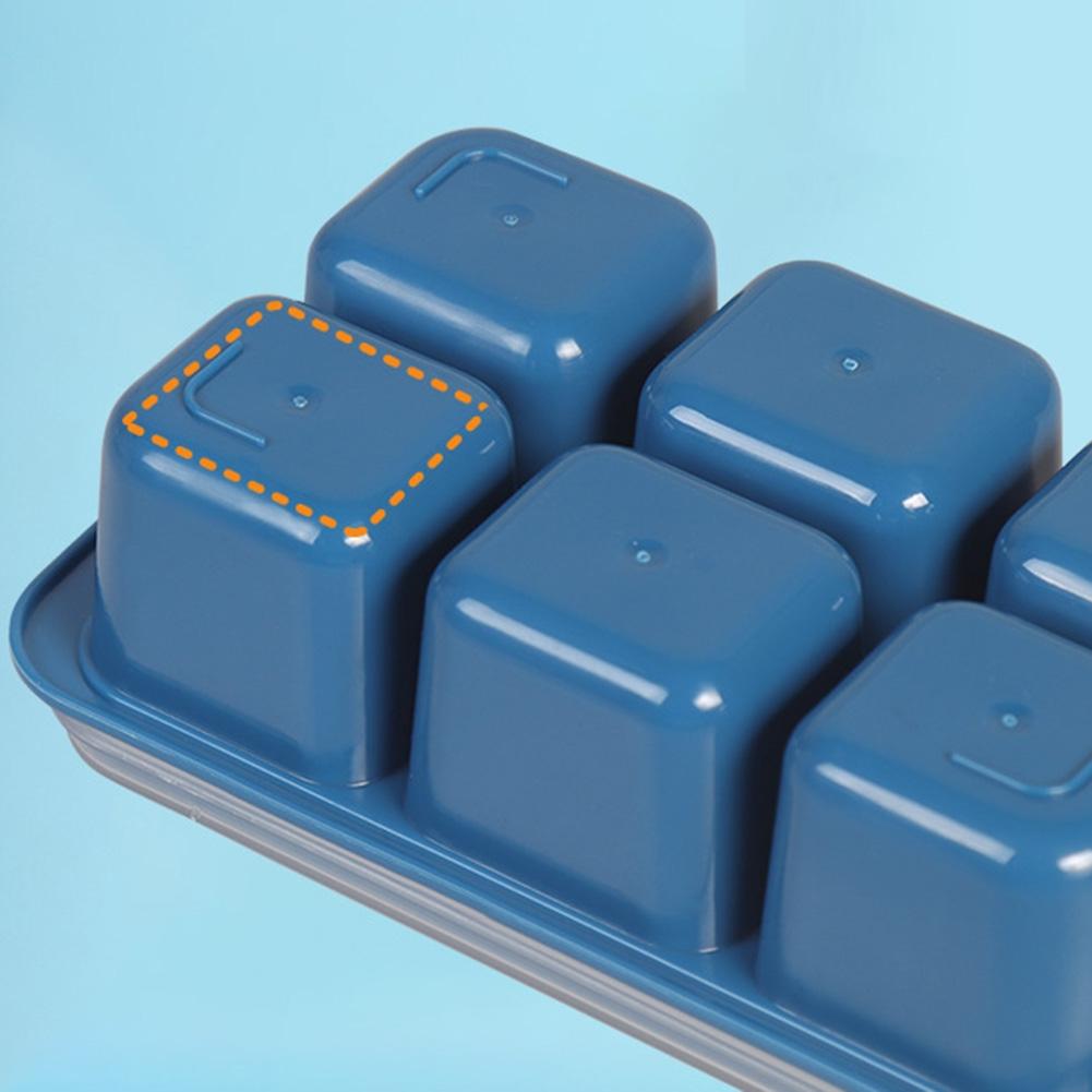 Compact Ice Cube Tray with 6 Mini Compartments Excellent for Parties and Events