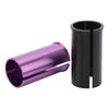 Sattelstützenrohr-Adapter Aluminiumlegierung CNC-gefräst CD-Textur Fahrradsattelstützen-Reduzierhülse Shim
