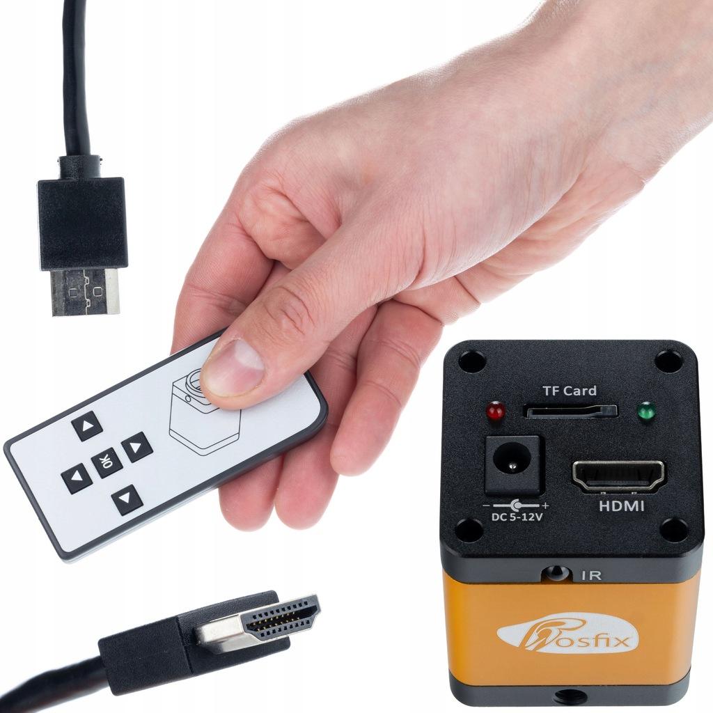 Rosfix Zestaw do Mikroskopii Cyfrowej – Regulowany Wysięgnik ODM-180X 50mm | Aluminiowa Platforma 35mm | Kamera PEGASUS Pro 12MP