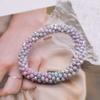 Trendy Bead Bracelet Elastic Handmade Strand Bracelets for Women Gift New Hair Accessory Glass Beads Bracelet