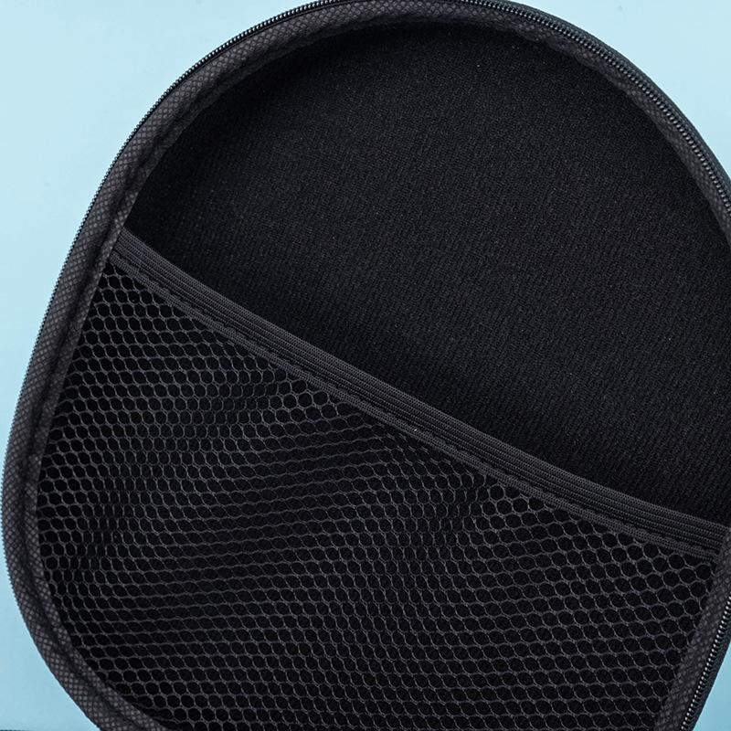 Compression Resistant Portable EVA Headphone Case Foldable Zipper Headset Storage Box