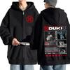 Rapper Duki 5202 MIXTAPE Album Zipper Hoodies Men's Women Clothing Zip Up Sweatshirts Fleece Casual Oversized Pullovers Jackets