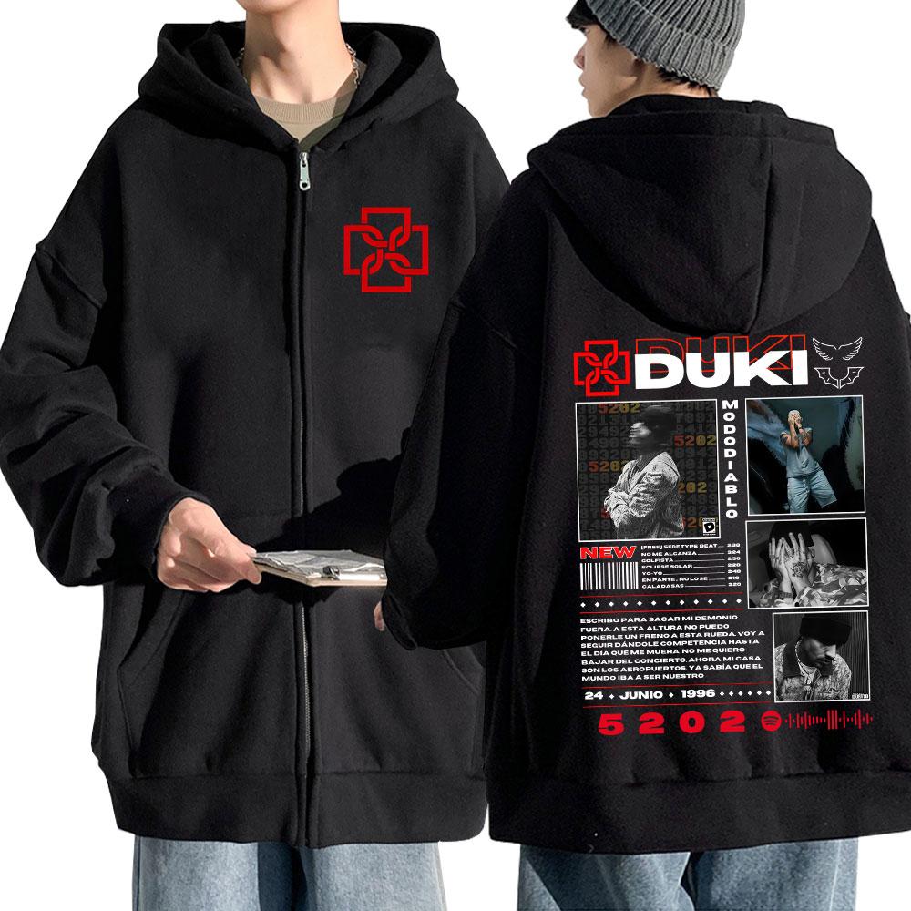 Худи на молнии мужские женские Duki 5202 MIXTAPE Альбом Толстовки на молнии Флис Повседневные Свободные Пуловеры Куртки L чёрный 2460₽