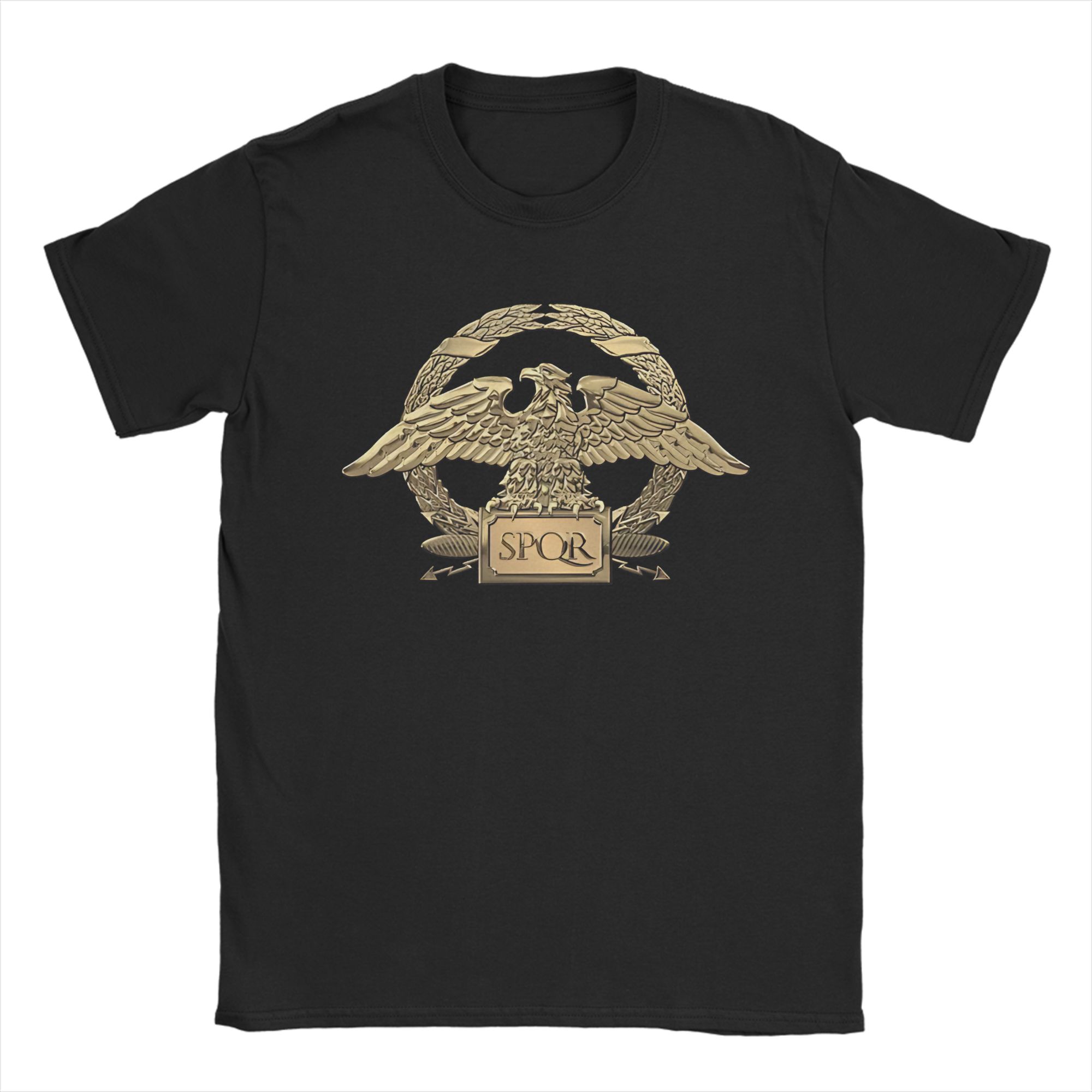 Roman Empire Gold Roman Imperial Eagle T Shirt Summer Pure Cotton T-Shirts For Men Harajuku Casual Tshirt Short Sleeve Clothes S разноцветный