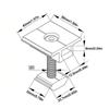 10pcs Stable Structure Solar Panel Mid Clamps Solar Panel Mounting Accessories  Flat Roof