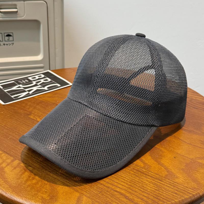 

Summer Hollow Brim Breathable Full Mesh Baseball Cap, Unisex, Adjustable Sun Hat For Outdoor Activities 56-60cm