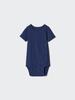 Uniqlo Japan Cotton Front Opening Crew Neck Bodysuit