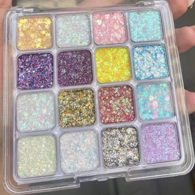 2024 New Makeup Show Eyeshadow Glitter Sequins Ultra-Shiny Crystal Eye Makeup Mermaid Sequin Decoration for Women