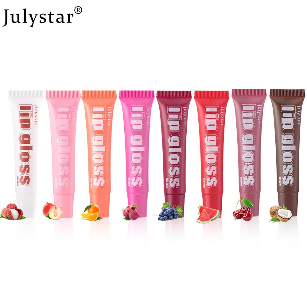 JULYSTAR Fruit-flavored Moisturizing Lip Oil Set Of 8, Moisturizing, Long-lasting, Moisturizing, And Transparent.