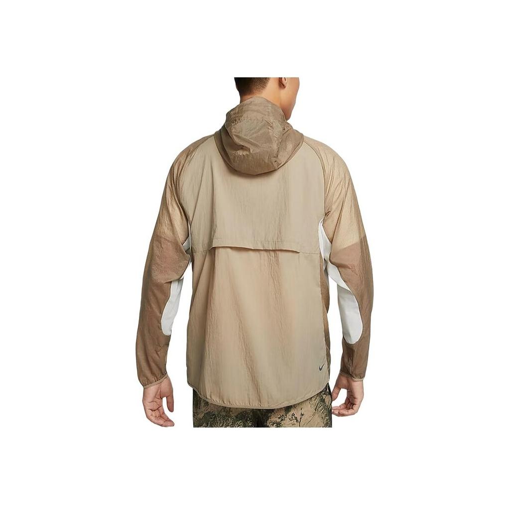Nike Fashionable Minimalist Sports Casual Woven Long Sleeve Jacket Men Jackets Khaki FN4003-247