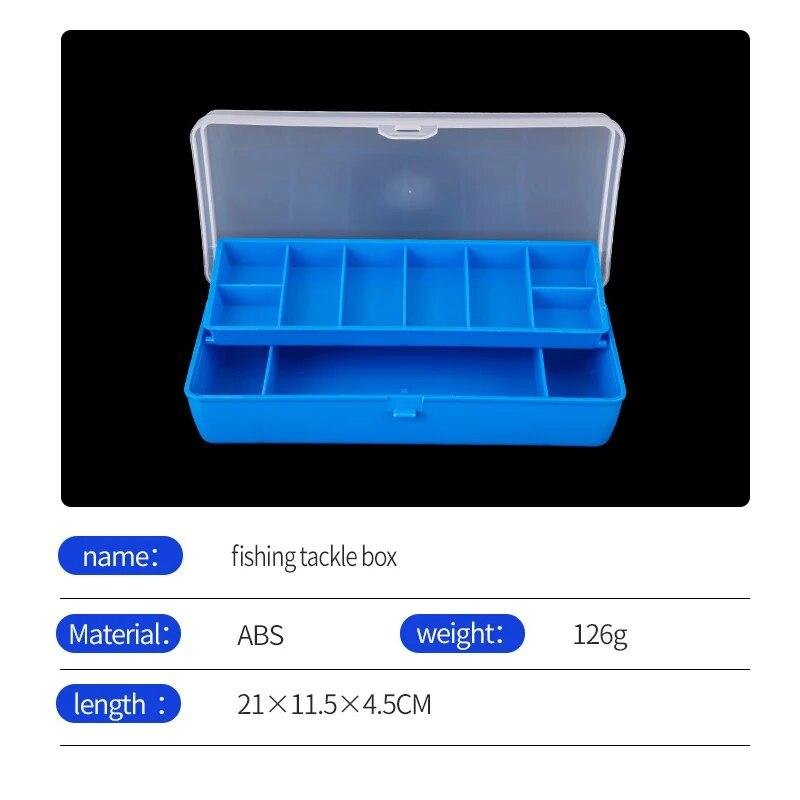 TAIYU Portable Fishing Tackle Box 11 Compartments Double-deck Storage Case Carp Fishing Accessories Lure Hook Soft Bait Tool Box
