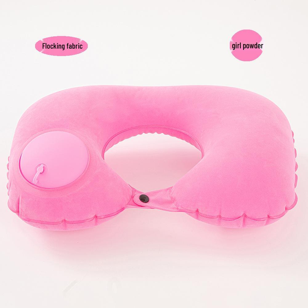 Quick Inflate U-Shaped Travel Neck Pillow