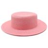 Grass Green Straw Hat Women'S Sky Flat Top Top Hat Seaside Vacation Beach Hat Internet Celebrity Straw Hat Sun Hat