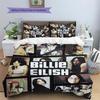 Billie Eilish Pattern Bedding,Quilt Set Quilt Cover Pillowcase Home Birthday Gift (1 * Duvet Cover + 2 * Pillowcase, Without Core)