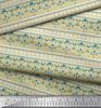 Soimoi Japan Crepe Satin Fabric Stripe,Floral & Filigree Damask Decor Fabric Printed Metre 42 Inch