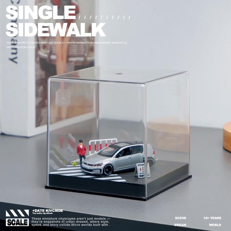 Collector 1/64 Car Model Parking Lot Small-scale Scene Acrylic Display Dust Cover Storage Box Friends Gifts Collect Ornaments