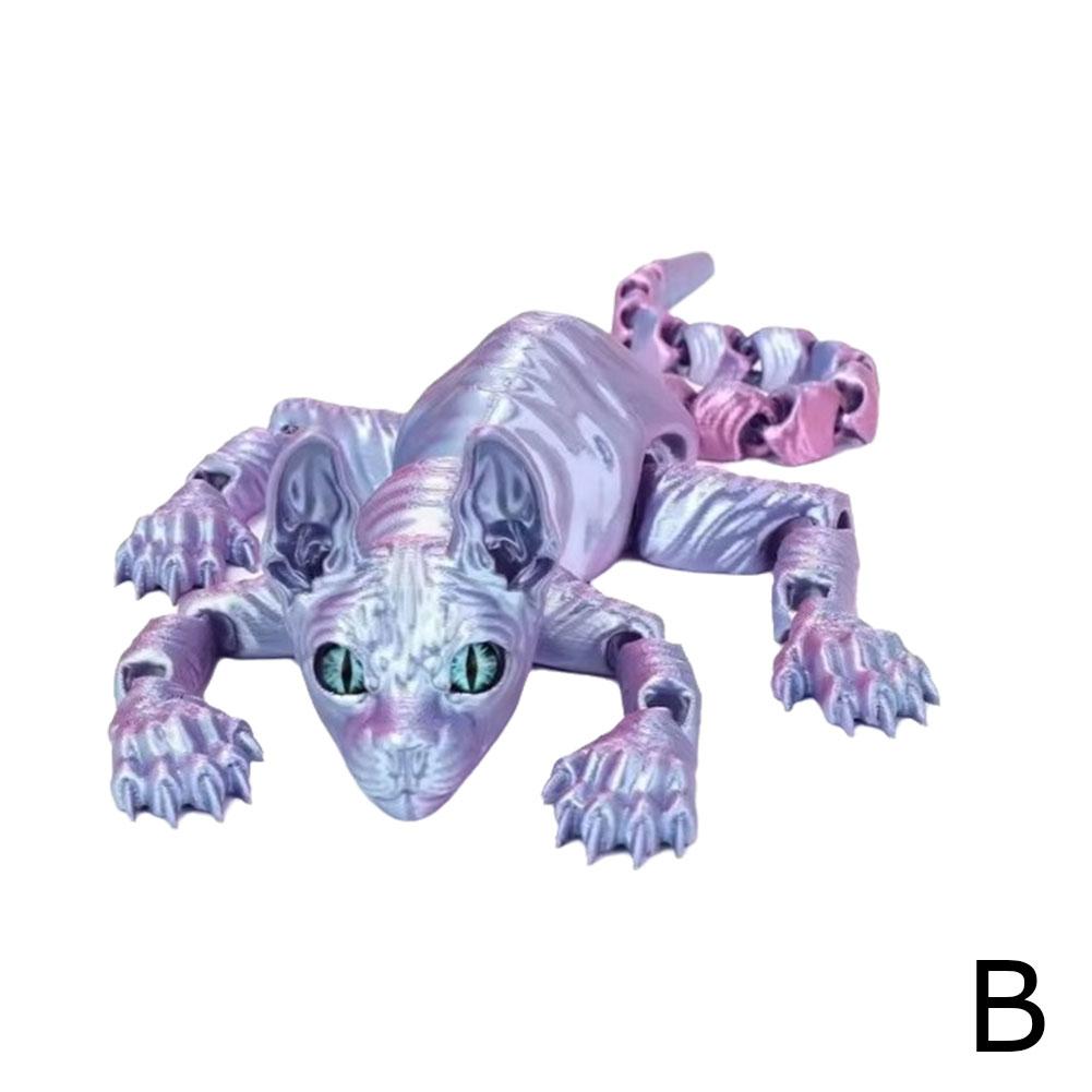 

3D-печать сфинкс кошка животные кошка кукла суставное украшение для любителей кошек новые украшения декоративные C V8B6 Blue-1pcs