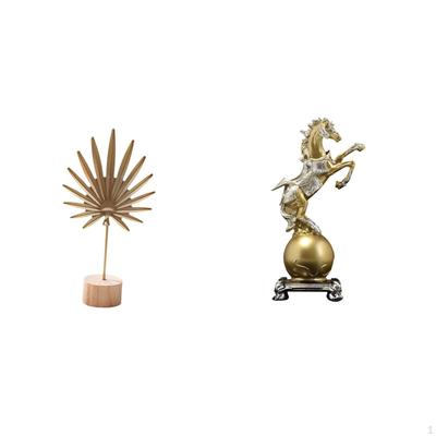 Nordic Abstract Metal Sculpture Figurine And Modern Resin Horse Statue Art Craft Ornament for Table