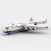MOC Construction Brick Aircraft Model featuring Display Stand Shuttle Transport Plane Block Toy designed for Children plus Collectors