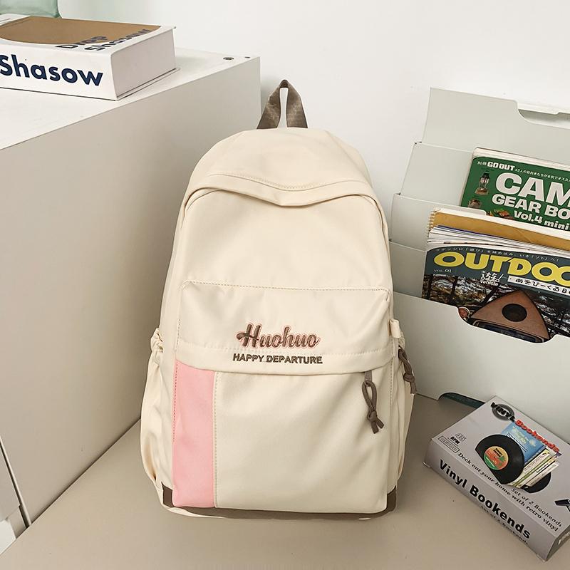 Школьный рюкзак с цветными блоками для учеников средней школы — фото 13