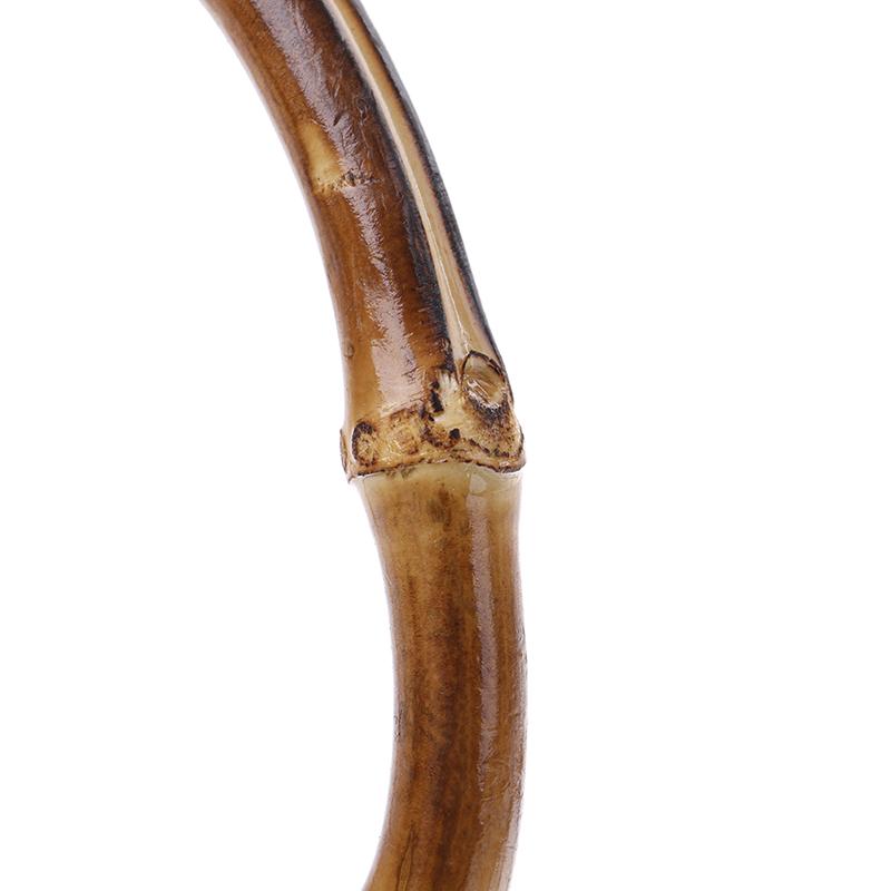 1Pair Round Bamboo Bag Handle For Handcrafted Handbag Diy Bags Accessories