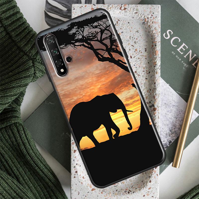 Indian Animal Elephant For Huawei Nova 10 9 SE 5T 12s 12i 11i Y91 Y90 Y60 Y70 Y72 Y61 P60 Pro P20 P40 P30 Lite Case