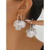 2 paia di orecchini a lobo con fiore dorato, stile elegante e chic, adatti per l'uso quotidiano da donna, appuntamenti, feste, festival, regali, abbinamento gioielli per banchetti