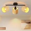 Ceiling Light - NETTLIFE - 3-light Spotlight - E14 - Black Metal - 350° Adjustable
