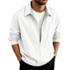 Men's Long Sleeve Pullover Shirt for Spring and Fall Casual Wear