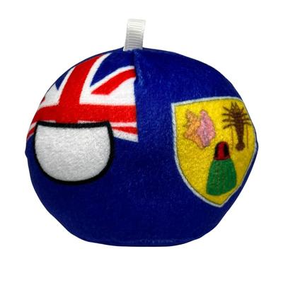 Mehagurumi Polandball Plush Toy from the British Turks and Caicos Islands