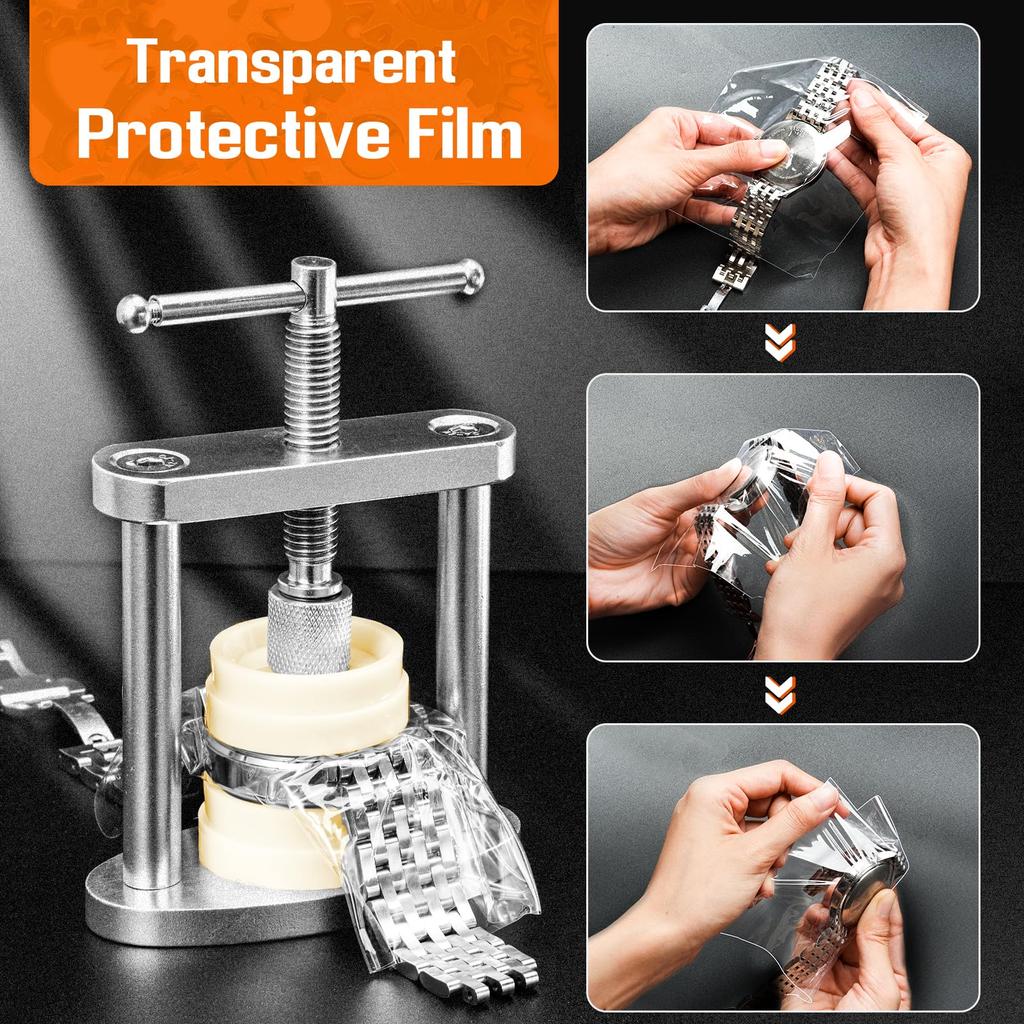 JOREST Watch Case Back Press Set for Watch Repair Battery Watch Prying Watch Case Back Case Back Instruction Manual Round Dial Only Closer, Watches,