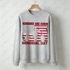 Remember and Honor Memorial Day Sweatshirt Men Women Crewneck Long Sleeve Pullover Patriotic Military Veteran Flag Gift Tops